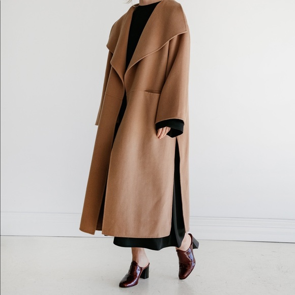 toteme annecy coat brown